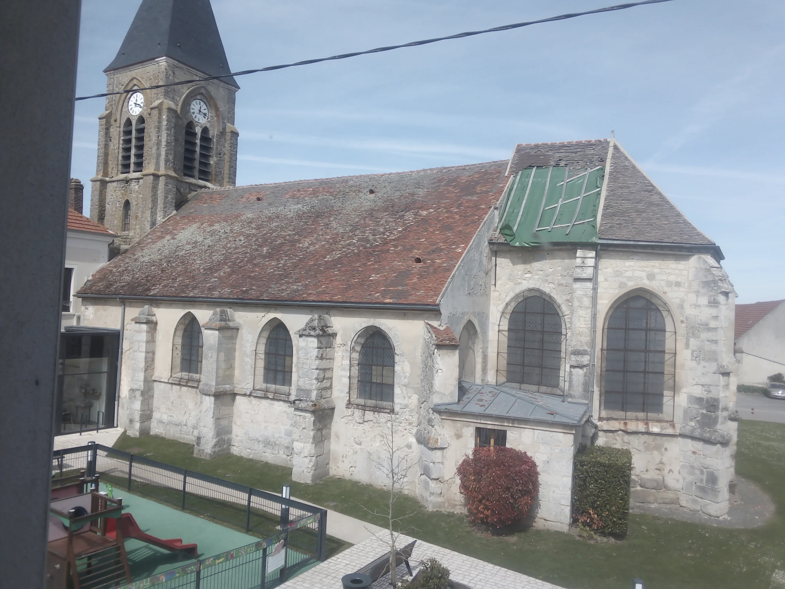 Restauration de l’Église Sainte Geneviève de Barcy (CMH), phase 01